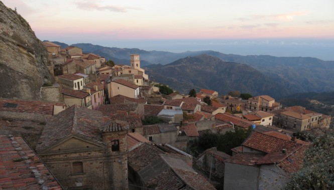 Village de Bova en Calabre en Italie