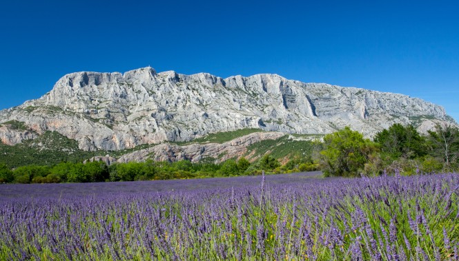 Montagne Sainte-Victoire en Provence vue panoramique, randonnée et nature autour d'Aix-en-Provence
