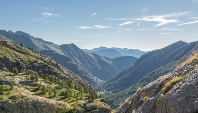 Vue depuis la vallée de Valmasque