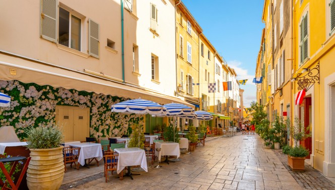 Rue du centre ville de Saint Tropez