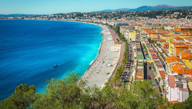 La baie des anges à Nice