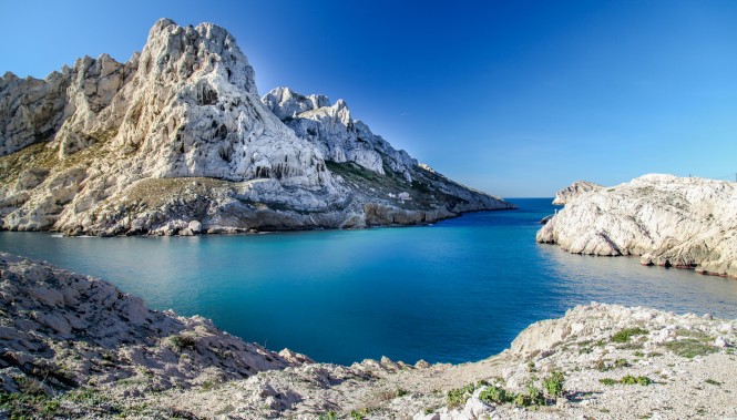 Le rocher des Goudes à Marseille