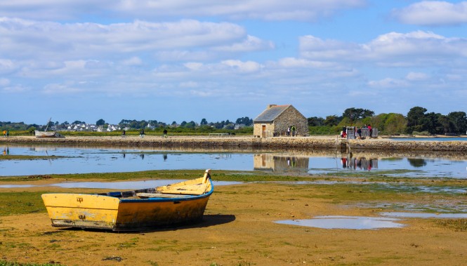 Marée basse sur l'île d'Arz