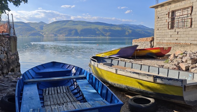 Lac d'Ohrid en Albanie