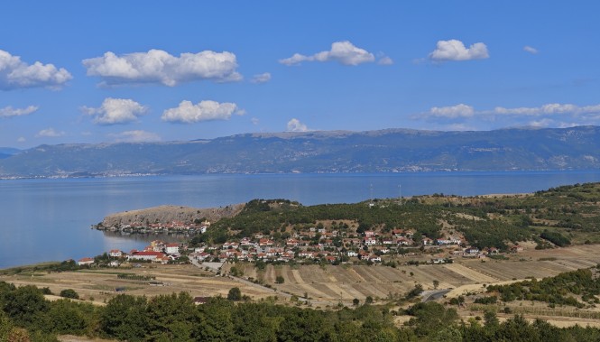 Lac d'Ohrid en Albanie