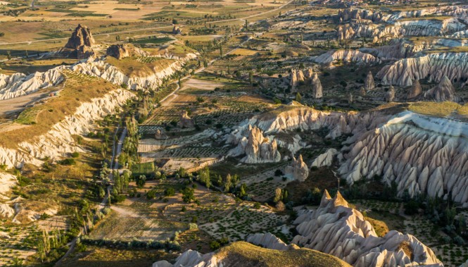 Vallées et canyons de la région de Cappadoce en Turquie