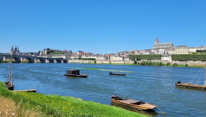 Blois depuis la rive gauche