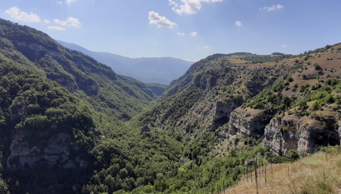 Vallée de l'Orfento depuis la Piana grande dans les Abruzzes
