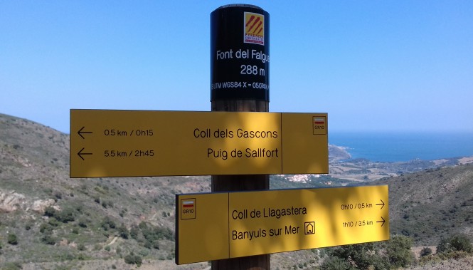 Balisage GR10 Pyrénées Orientales