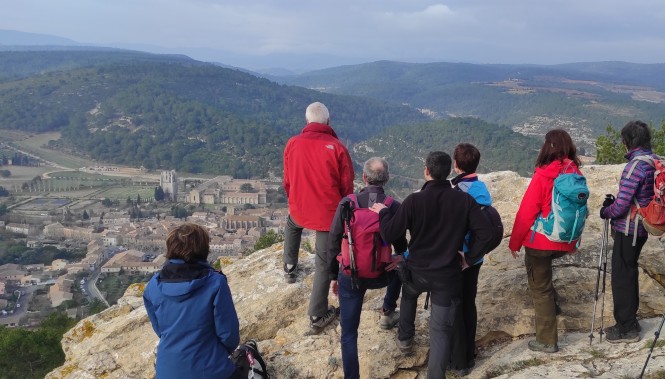 Groupe en randonnée Narbonne Carcassonne