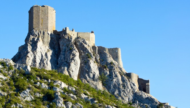 Château de Quéribus randonnée château de Quéribus